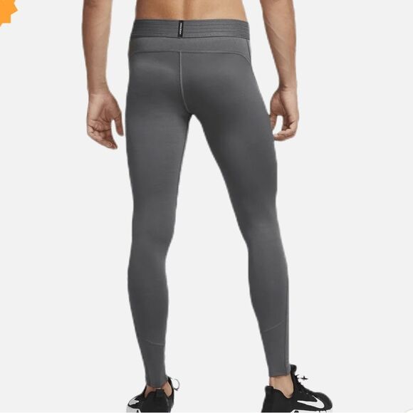 Men’s Nike Pro Warm Tights in Gray and Black Size Small - Picture 2 of 13